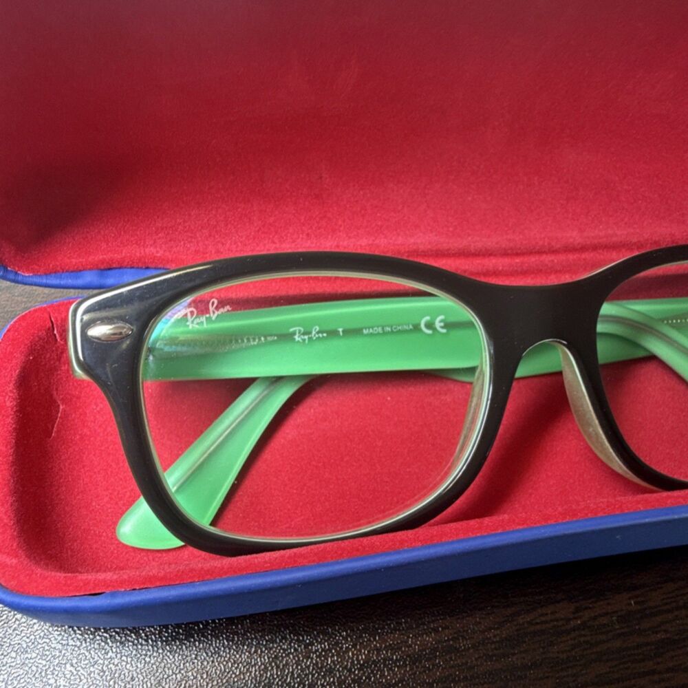 Ray Ban Eyeglasses Blue Green trendy Eyewear - Picture 11 of 13